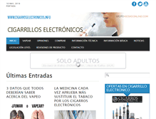 Tablet Screenshot of cigarroselectronicos.info