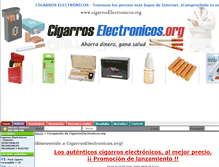 Tablet Screenshot of cigarroselectronicos.org